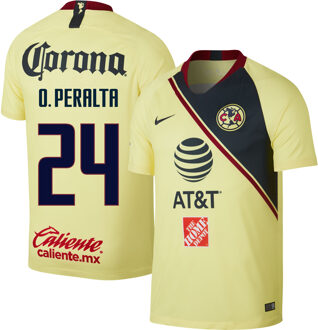 Nike Club America Thuis Shirt 2018-2019 + O.Peralta 24 (Fan style) - S