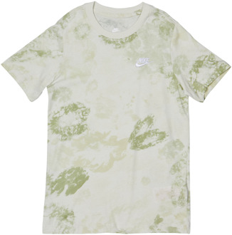 Nike Club Aop - Basisschool T-shirts Green - 147 - 158 CM