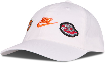Nike Club Cap Petten Unisex - Wit - Maat 27 - 35 White