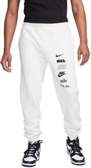 Nike Club fleece joggingbroek Wit - M