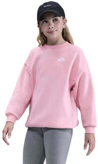 Nike Club Fleece Oversized Crew Sweatshirt Meisjes-Roze - S,XL