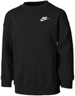 Nike Club Fleece Oversized Crew Sweatshirt Meisjes-Zwart - L