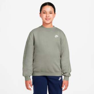 Nike Club Fleece Sweatshirt Kinderen grijsgroen - XS