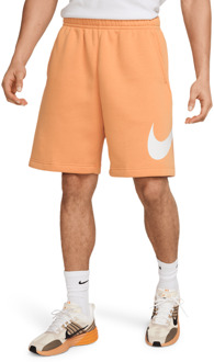 Nike Club Graphic Korte Broeken Heren - Oranje - Maat XL - Katoen Jersey Orange
