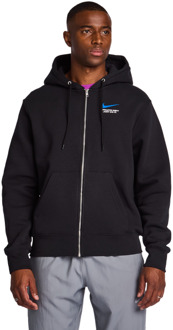 Nike Club Hoodies Heren - Zwart - Maat S - Katoen Fleece Black