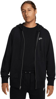 Nike Club Hoodies Heren - Zwart - Maat S - Katoen Jersey Black