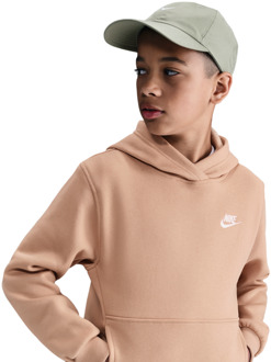 Nike Club Hoodies Kinder - Bruin - Maat 158 - 170 CM - Katoen Fleece Brown