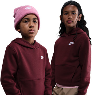Nike Club Hoodies Kinder - Rood - Maat 122 - 128 CM - Katoen Fleece Red