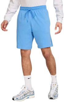 Nike Club Knit Sportshort Heren M Blauw