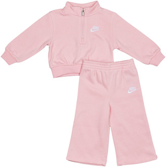 Nike Club Lbr Hz Trainingspakken Baby - Roze - Maat 80 - 86 CM - Katoen Fleece Pink
