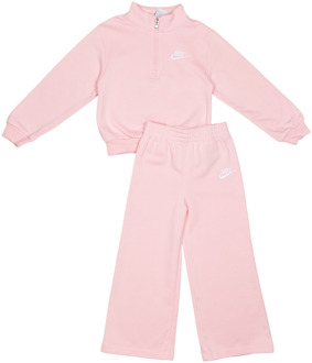 Nike Club Lbr Hz Trainingspakken Peuter - Roze - Maat 92 - 98 CM - Katoen Fleece Pink