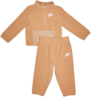 Nike Club Polar Hz Trainingspakken Baby - Bruin - Maat 80 - 86 CM - Poly Fleece Brown