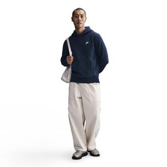 Nike Club Sweater Met Capuchon Heren-Donkerblauw