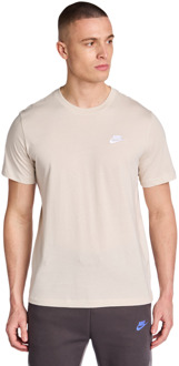 Nike Club T-shirts Heren - Beige - Maat XS