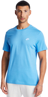 Nike Club T-shirts Heren - Blauw - Maat S Blue