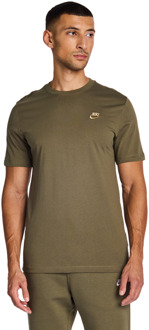 Nike Club T-shirts Heren - Olijf - Maat L Olive