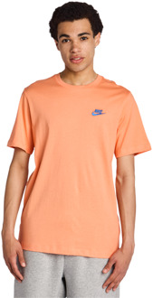 Nike Club T-shirts Heren - Oranje - Maat S Orange