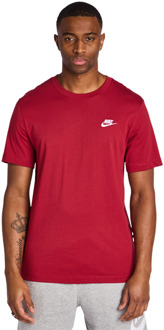 Nike Club T-shirts Heren - Rood - Maat S Red