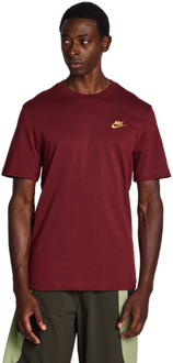Nike Club T-shirts Heren - Rood - Maat XS Red