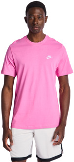 Nike Club T-shirts Heren - Roze - Maat L Pink