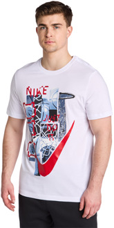 Nike Club T-shirts Heren - Wit - Maat M White