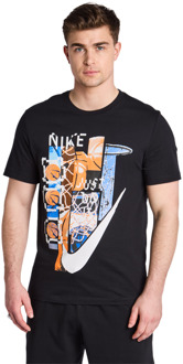 Nike Club T-shirts Heren - Zwart - Maat M Black