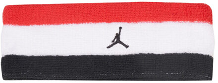 Nike Contrast gestreepte badstof hoofdband Rood - One size