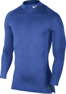 Nike Cool Compression LS Mock Top Blue Donker blauw / wit - XL