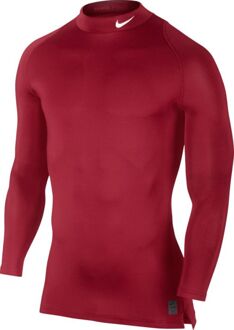 Nike Cool Compression LS Mock Top Red Rood - S