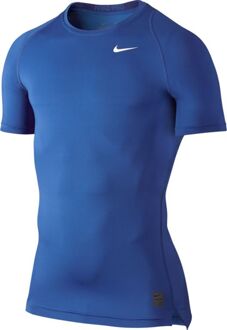 Nike Cool Compression Shortsleeve Top Blue Donker blauw / wit - L