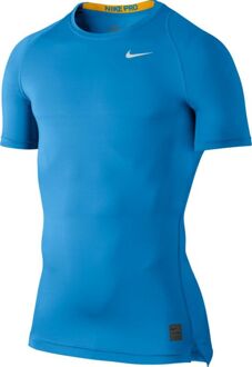 Nike Cool Compression Shortsleeve Top Blue Donker blauw / wit - L