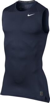Nike Cool Compression Sleeveless Top Donkerblauw darkblue - L