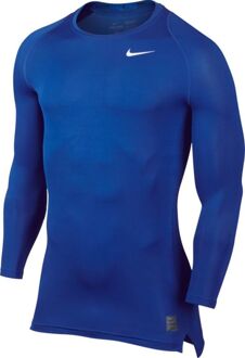 Nike Cool Top Compressie Shirt Blue Donker blauw / wit - M