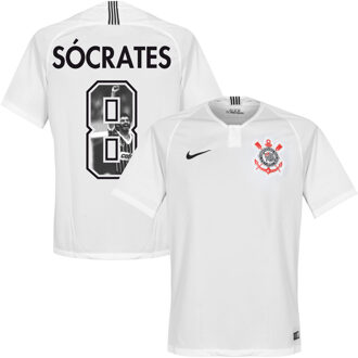 Nike Corinthians Shirt Thuis 2018-2019 + Socrates 8 (Gallery Style) - XL