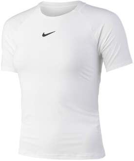 Nike Court Advantage Dri-Fit T-shirt Dames wit - XL
