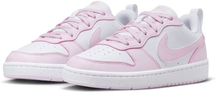 Nike court borough low recraft sneakers wit/roze kinderen kinderen - 39