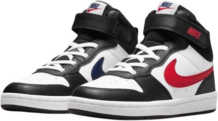 Nike court borough mid 2 sneakers wit/rood kinderen kinderen - 31