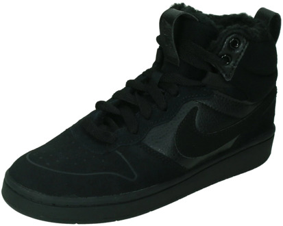Nike court borough mid 2 sneakers zwart kinderen kinderen zwart/zwart - 36 5