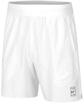 Nike Court Dri-Fit Advantage 8in Shorts Heren-Wit,Zwart - M