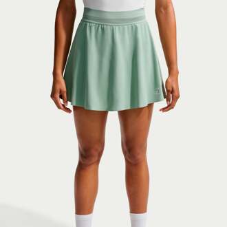 Nike Court Dri-FIT Advantage Ace High Rise Rok Dames grijsgroen - XS