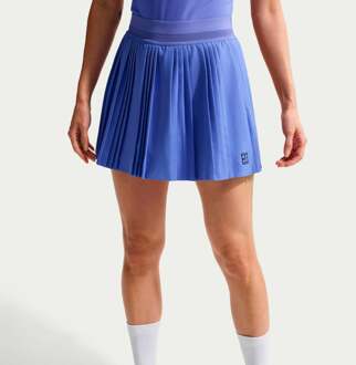 Nike Court Dri-FIT Advantage Ace Rok Dames-blauw, zwart - L