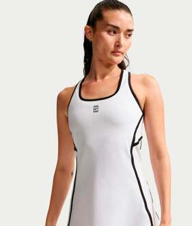 Nike Court Dri-Fit Advantage Jurk Dames-wit - XL