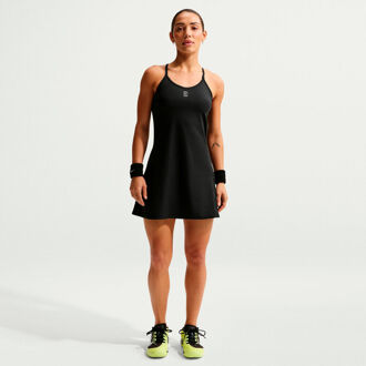 Nike Court Dri-Fit Advantage  Jurk Dames-zwart - M
