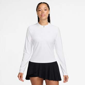 Nike Court Dri-Fit Advantage Longsleeve Dames-Wit,Wit - XL