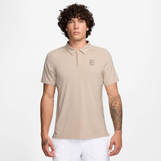 Nike Court Dri-FIT Advantage Polo Heren-Beige - XS
