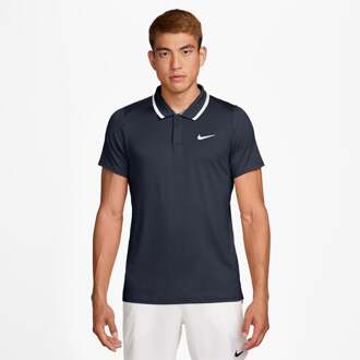 Nike Court Dri-Fit Advantage Polo Heren-Donkerblauw - S