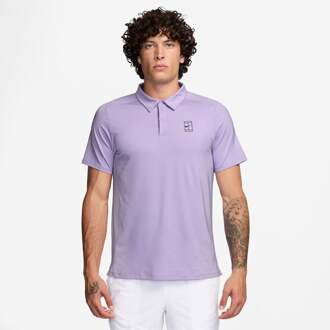 Nike Court Dri-FIT Advantage Polo Heren-Mauve,Zwart - S,XXL
