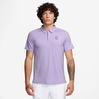 Nike Court Dri-FIT Advantage Polo Heren-Mauve,Zwart - XXL
