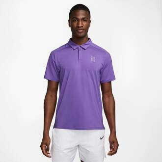 Nike Court Dri-Fit Advantage Polo Heren-Paars lila - M