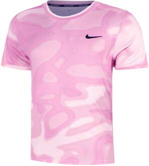 Nike Court Dri-Fit Advantage Print T-shirt Heren-Pink,Roze - XS,S,M,L,XL,XXL